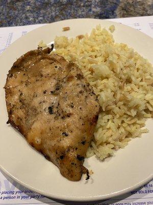 Chicken teriyaki with rice pilaf