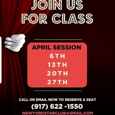 Register for Class Now!