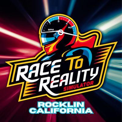 Race to Reality logo in Rocklin CA, near Roseville, Folsom, & Sacramento area. Professional racing simulators that are fun and intense.