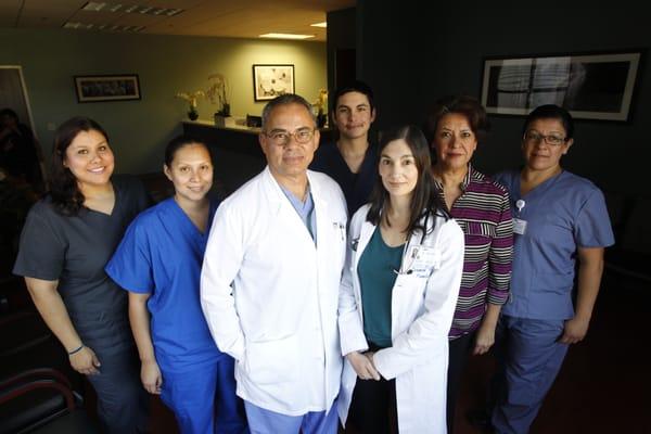 Dr. Huete, Dr. Morales and staff