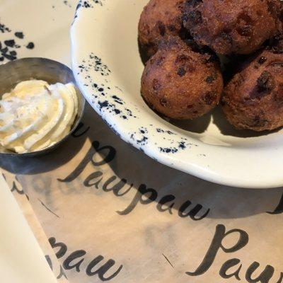 Hush Puppies with Bacon Butter