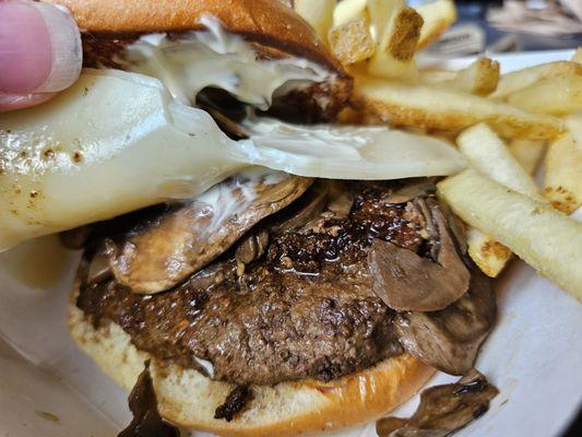 Mushroom truffle burger. No taste  Bland