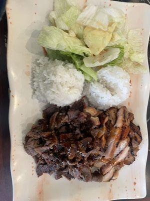 Chicken and Beef Teriyaki