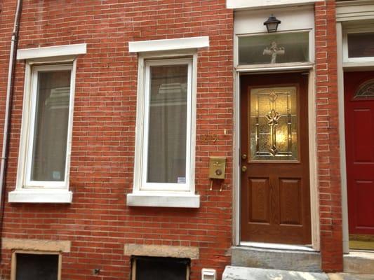 STEEL AND STORM DOOR