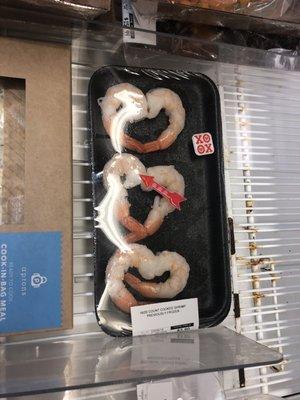 Heart shrimp for Valentine's Day