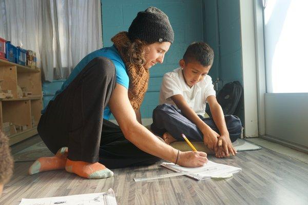 Students receive one-on-one assistance with their homework during our after-school program.