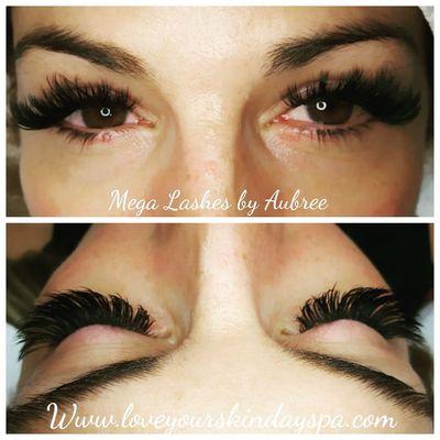 Mega Lashes aka Vegas Lashes get the best fullest look possible $95 fill