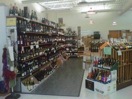 The wine collection at HealthHabit in Goldsboro, NC