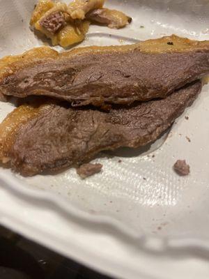 What the pitiful Brazilian Steak Platter looks like