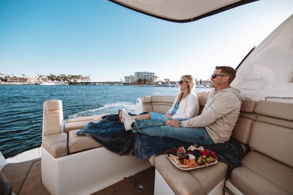 Newport Beach Private Yacht Charter date night