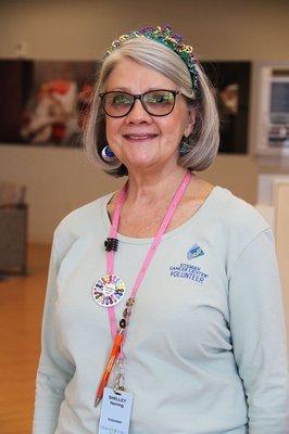 Meet Shelley! She has been a volunteer at our Siteman- South County location since March of 2013.