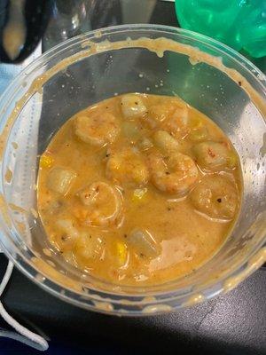 Shrimp and corn soup