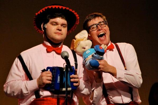 Douglas F. Bailey II as Jinx and Tim Anderson as Smudge in the 2011 production of "Forever Plaid"