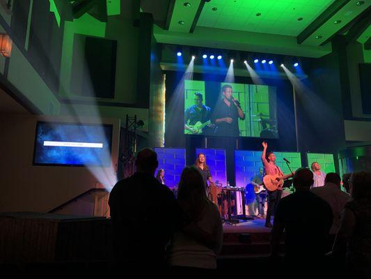 Amazing worship through music and the word this morning