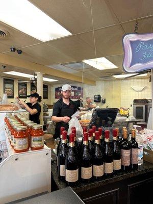 Busy behind the counter