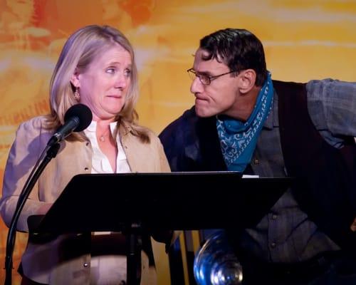 Emmy Award winning actors Nancy Cartwright (voice of Bart Simpson) and John Mariano (Animaniacs)