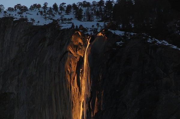 Horsetail Falls / El Capitan.. I took this a few years ago.