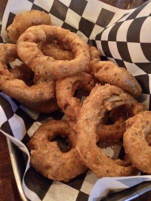 Homemade onion rings were sooo good!