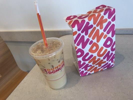 Iced Coffee and Donuts