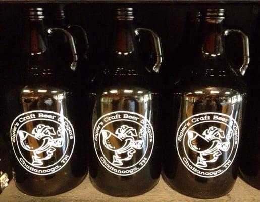 Sigler's 64oz growler $1 goes to local animal shelter