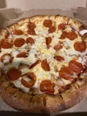 Pepperoni and chicken