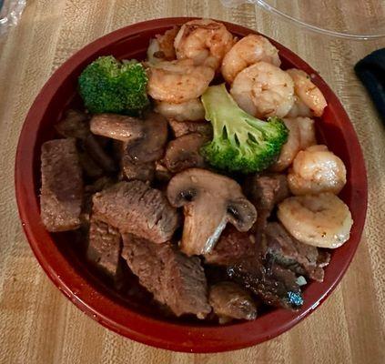 Shrimp and Steak Super Bowl