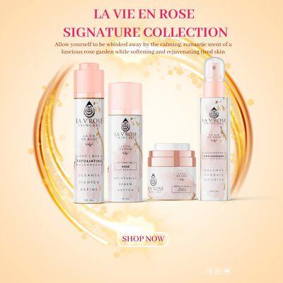 La Vie En Rose 
Signature Collection
Get 10% off your first purchase, visit --- www.lavroseskincare.shop!