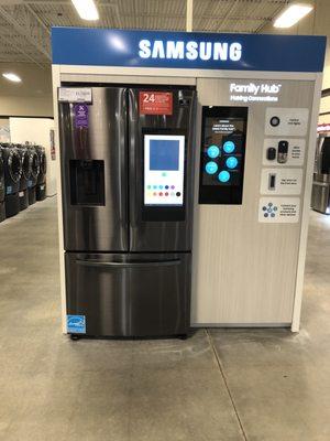 A fridge that connects to your ring home system.