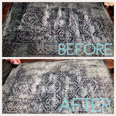 Before and After - Rug