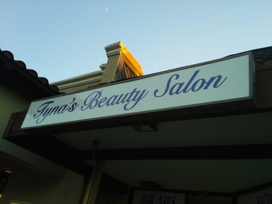 Tyna's Beauty Salon Store Front, Lido Faire Shopping Center, Newark, CA.