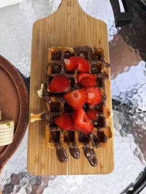 Strawberry waffles