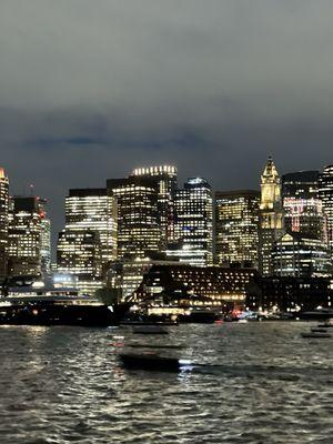 Views and vibes of the Boston cruise spirit of Boston experience.