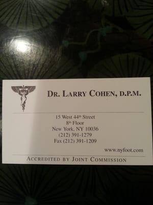 Dr. Larry Cohen