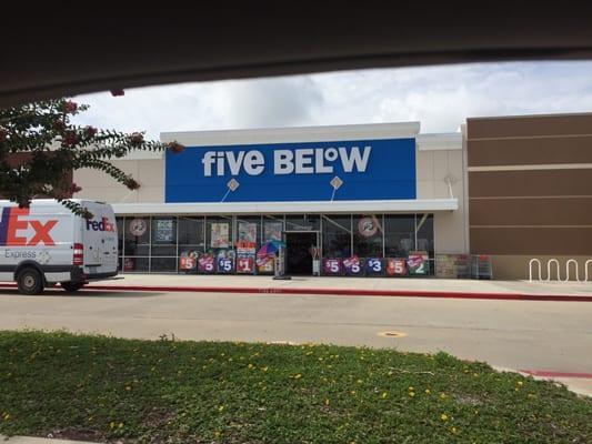 Store front of Five Below.