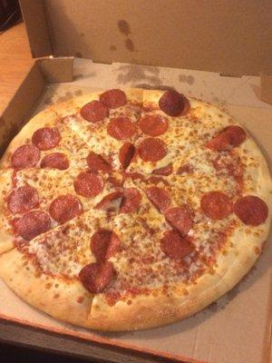 Hot-n-ready pepperoni pizza ($5.00)