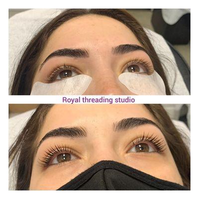 Lash lift and tint