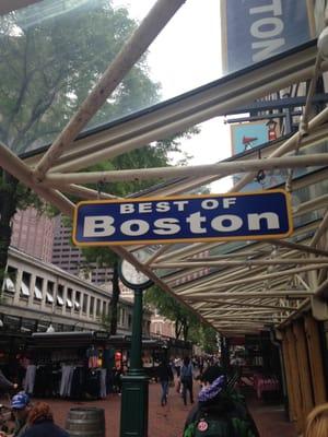 Best Of Boston -- Faneuil Hall / Quincy Market -- 1 South Market Street, Boston                 Sign