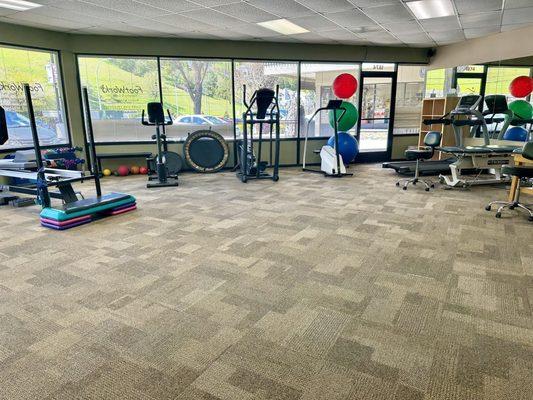 Light and bright gym space at Tice Valley Physical Therapy