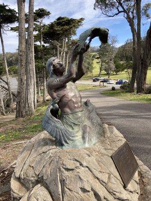 Sculpture near Natural History Museum, Morro Bay.