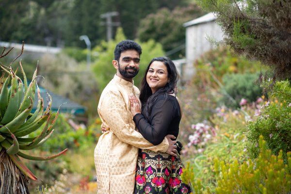 Indian Engagement Photos, UC Botanical Garden, Berkeley