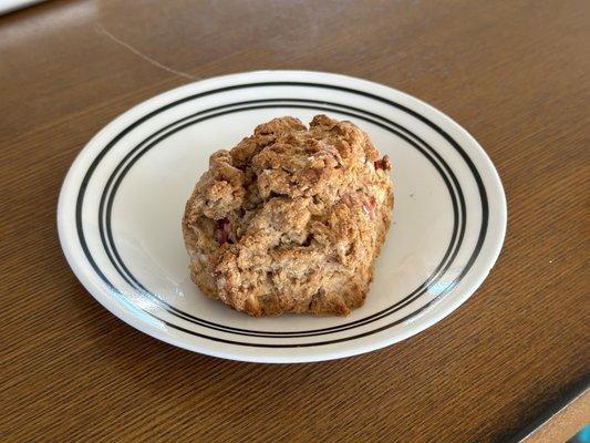 Strawberry almond grandma scone