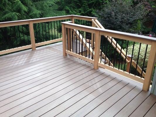 Azek brand PVC decking