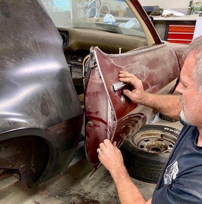 Rust repair on 71 Camaro