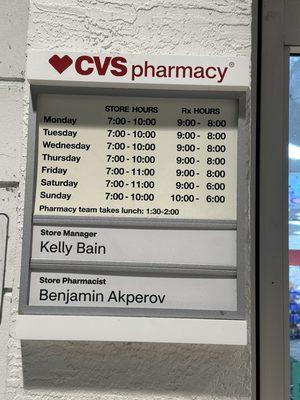 Store location hours