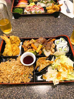 Dinner Steak & Chicken Hibachi Bento Box