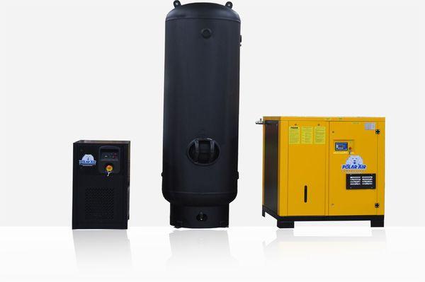 60 HP Rotary Screw Air Compressor Package