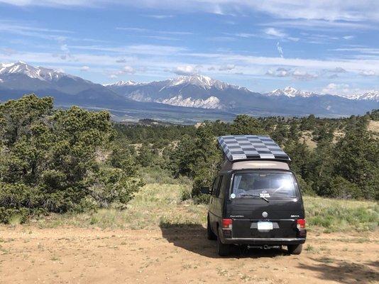 Community auto did an awesome custom paint job on the roof of our eurovan.