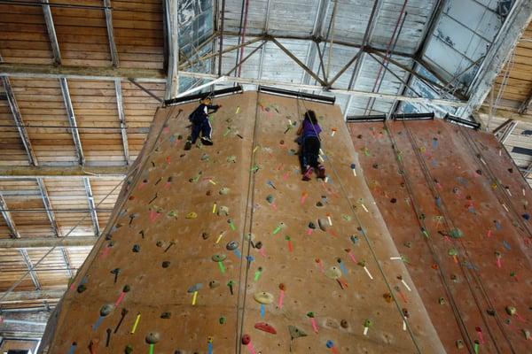 A couple of the more kid and novice friendly routes.