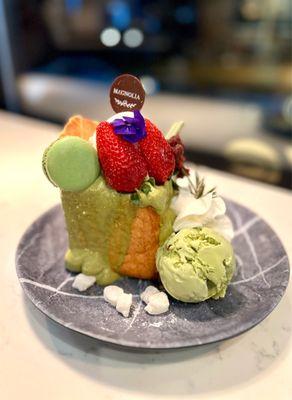 Matcha toast