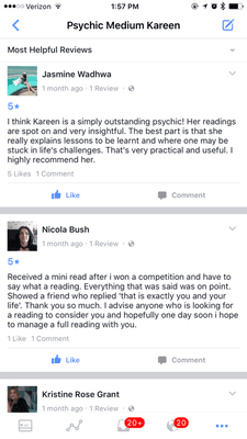 Feedback and Reviews for Psychic in San Diego